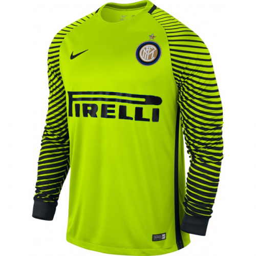 Inter Milan Goalkeeper Soccer Jersey 16/17 LS Green